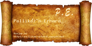 Pellikán Erhard névjegykártya